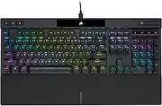 CORSAIR K70 RGB PRO Wired Mechanical Gaming Keyboard (CHERRY MX RGB Blue Switches: Tactile and Clicky, 8,000Hz Hyper-Polling, PBT DOUBLE-SHOT PRO Keycaps, Soft-Touch Palm Rest) QWERTY, NA - Black