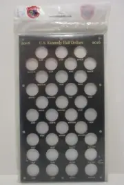Capital Coin Holder #BVD50R U.S. Kennedy Half Dollars 2008-2016 S Display Black