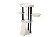 141 cm Beige Cat Scratching Tree Scratcher Post Pole Furniture Gym House