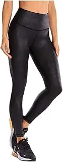 [Generic] Pantyhose Women's Matte Coated Faux Leather Texture Workout Leggings Sport Women Fitness Mesh Tight Pants with Drawcord Pantyhose for Women