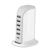 Charging Station for Multiple Devices 40W , Wall Charger white charging station