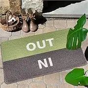 Front Door Mat Thin Door Mat for Inside Entry Non-Slip Rubber Backing Indoor Doormat for Entryways, Front Doors