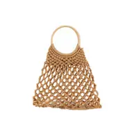 Casual Fabrics Net Beach Solid Handbag For Women