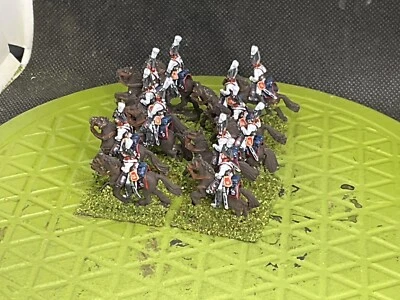 15mm Painted Napoleonic Saxon Cuirassier Regiment (12 Riders/12 Horse) Superb