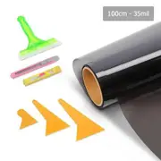 Commercial Car Truck Auto Window Tinting Kit Tint Film Black VLT35% 30M