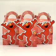 6x Elmo Lolly Box Bag. Sesame Street Balloon Banner Cake Cupcake Flag Bunting