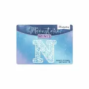 Hunkydory Fancy Floral Initials Letter N Moonstone Mini Die 1pc