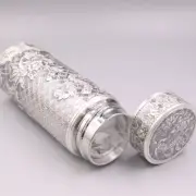 Pure Silver Cup 999 Silver Water Bottle Cup Thermos Cup Men's Tea Cup /70g Gift