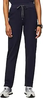 [FIGS] YOLA High Waisted Skinny Scrub Pants for Women — 10 Pockets, 4-Way Stretch, Yoga Waistband Womens Scrub Pants