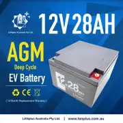 12V 28AH AGM Deep Cycle EV SLA Battery For Golf Buggy Wheelchair > 26AH 24AH
