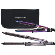 BaByliss Pro Nano Titanium Prima 3000 Iron 1¼" Purple + Prima2000 3/4" Mini Iron