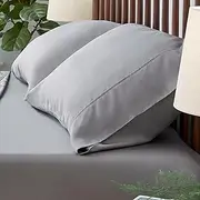 SHEEX Arctic AIRE MAX Pillowcases (Set of 2), Silky-Smooth Tencel Lyocell Sateen Combined with CoolX Technology for a Cooler, Drier Sleep, Charcoal (Standard)