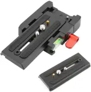 Quick Release Plate Camera Tripod Base Adapter 1/4" & 3/8" Screw for Manfrotto