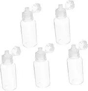 DECORNIJIA Honey Jars Squeeze Bottle Caps Travel-friendly Oil Bottle Easy Squeeze Sauce Dispenser