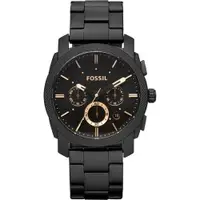 在飛比找ETMall東森購物網優惠-FOSSIL 星際時空三環運動腕錶 金時標xIP黑 42mm