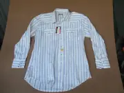 NWT Vtg 70s 80s KING’S WESTERN WEAR Karman Cowboy Snap Shirt, XL USA made