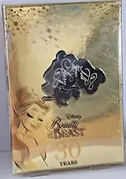 Belle Enamel Pin Beauty and The Beast 30th Anniversary Disney -