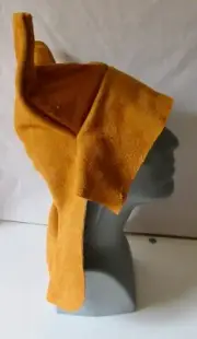 Maliseet Hunting Cap #8 - pre-European contact style, all leather: Paul St John