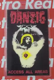 Danzig Band Backstage VIP Pass Plastic 1989 Original Heavy Metal Misfits Tour
