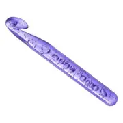 Large Crochet Hooks 18mm Ergonomic Knitting Plastic Crochet Hooks Purple