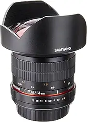 Samyang SY14M-C 14mm F2.8 Ultra Wide Fixed Angle Lens for Canon, Black