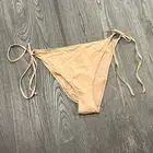 NWT Skims Recycled Swim Low Rise Tie Bikini Bottom Dipped Front Ochre Size 4X