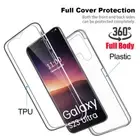 Clear 360 Full Body Back Case Cover For Samsung S25 S24 S23 S22 Ultra A52S A53