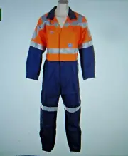 Worksense Combination Overall 82R Orange /Navy 3M Reflect tape Hi-Vis WS86111NO