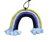 Macrame Non-Binary Rainbow Wall Decor, 10x9, Handmade And New