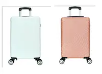 在飛比找松果購物優惠-24吋行李箱未加大360度飛機輪固定密碼鎖ABS材質 (2.