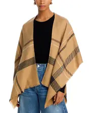 Aqua Lightweight Plaid Ruana - Exclusive