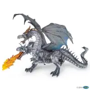 NEW PAPO 38998 - Two Headed Silver Dragon - RETIRED