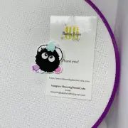 Magnetic Needle Minder Cross Stitch Soot Sprite - Ink Spot / Fridge Magnet