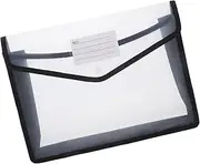 CANIGHT 2 Pack Document Folder Plastic File Bags Buckle A4 Size Document Pouch
