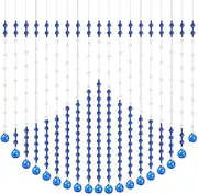 19 Strands Beaded Door Curtains for Doorways Bead String Curtain for Room Dividers Crystal Glass Home Aisle Decoration No Punching, 5 Colors (Color : C, Size : Width 70cm)