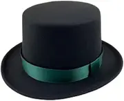 [SLEDEZ] Jazz Cap High Hat England Jazz Bowler Hat Men and Women Flat Top Felt Hat