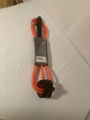 Eauduler Surfboard Ankle Leash, 10ft 7mm Shortboard Skimboard Longboard Orange