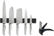 Furi Knives 41359 Magnetic Wall Rack with Sharpener Knife Block 7-Pieces Set