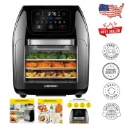 Programmable 10 Quart Air Fryer with Touch Screen and Convection Oven Features