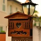 Vintage Style Locking Security Mailbox Rustic Holds Documents Bills Letters Keys