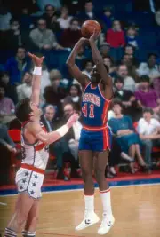 Terry Tyler of the Detroit Piston..1981 Basketball Photo 1