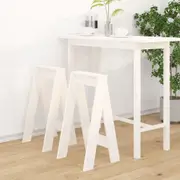 vidaXL Stools 2 pcs White 40x40x75 cm Solid Wood Pine