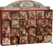 Vintage Style Christmas Countdown Wood Advent Calendar Doors Primitives by Kathy