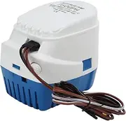 Boat Blige Water Pump, High Efficiency 12V 19mm ID Good Sealing Automatic Submersible Electric Bilge Pump for Boats, RVs, Caravans