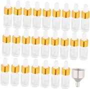 FOMIYES 25pcs Essential Oil Dropper Bottles with Funnel Transparent Glass Bottles for Perfumes Liquid Storage DIY Samples Compact Sealed Travel Friendly Design