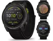 Garmin Enduro 3 Ultraperformance GPS Smartwatch, 320 Hr Battery, LED Flashlight