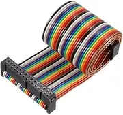 XYWHPGV IDC Rainbow Wire Flat Cable 30P D-type FC/FC Connector 2.54mm Pitch 0.5m/19.7inch Length(982cf 9fde9 fc829 2e43a 6ed95 7ad38