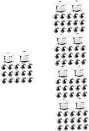 COHEALI Lapel Pin Keeper 100 Pcs Flat Buckle Badge Copper Brooch Pin Backs