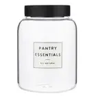 Storage Container Glass Pantry Essentials Canister Wood Lids 7.5 in H Pack of 2