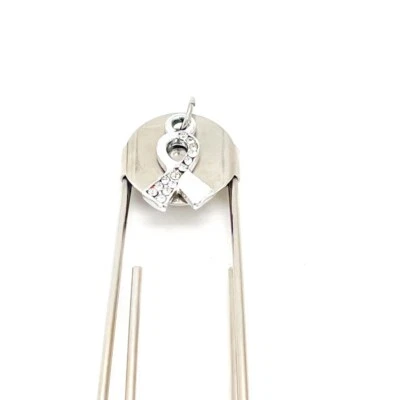 Silvertone Awareness Ribbon Bookmark, Awareness Gift, Disabled Children